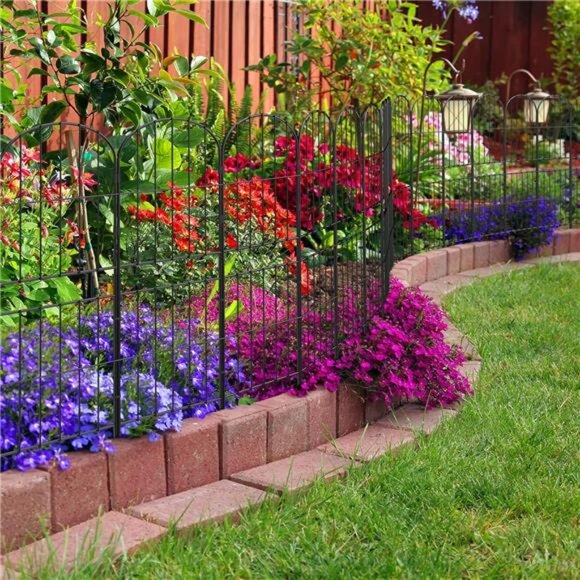 Decorative Garden Fence Fencing 10 Pack, 36in (H) x 10.8ft (L) Rustproof Metal - Picture 6 of 7